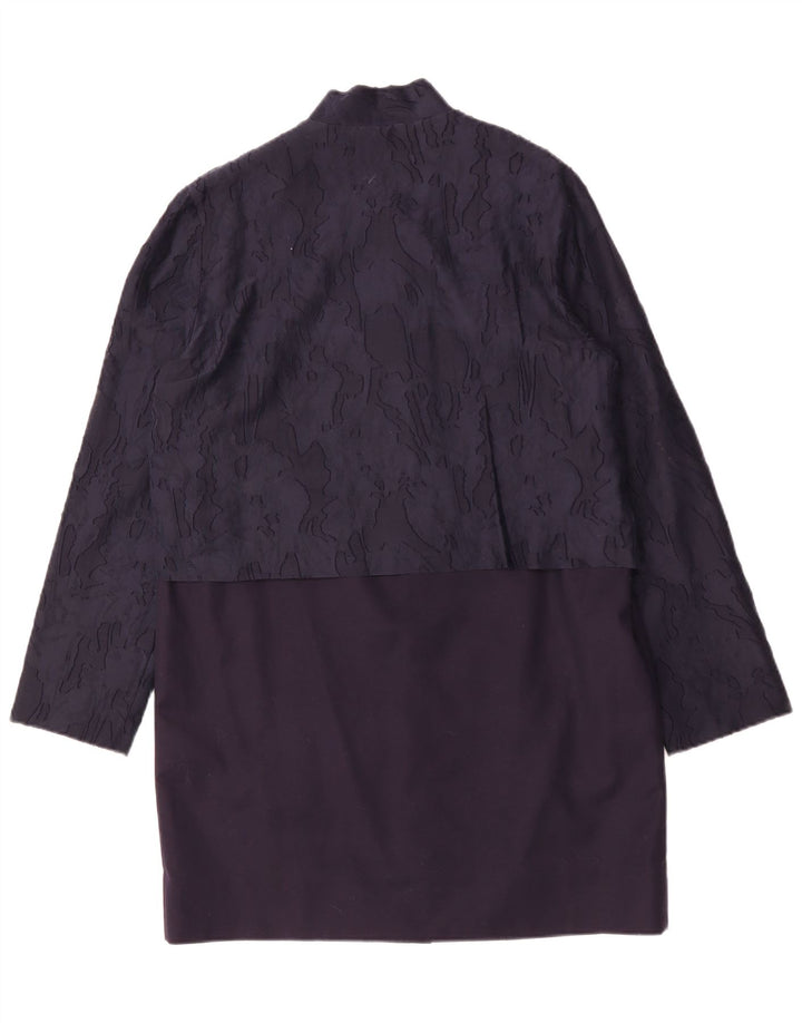 COS ženski kaput EU 40 Srednje tamnoplavi kamuflažni pamuk