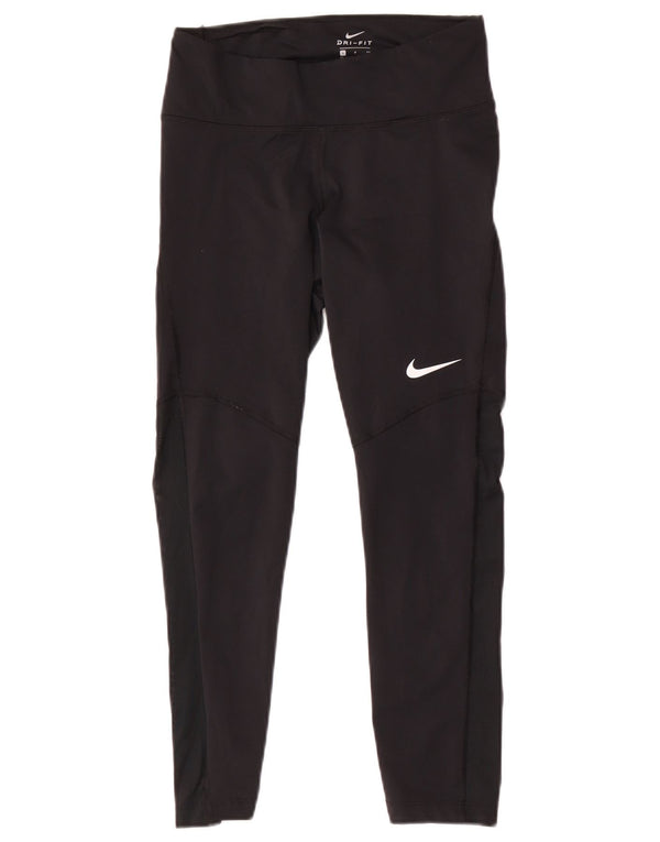 Nike Ženske Dri Fit Crop Leggings UK 8 Male crne poliesterske