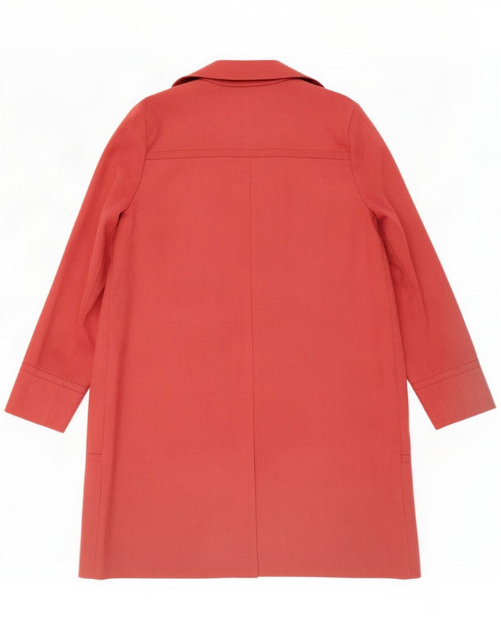 Zara ženska dugačka otvorena jakna jakna UK 12 Large Pink Polyester