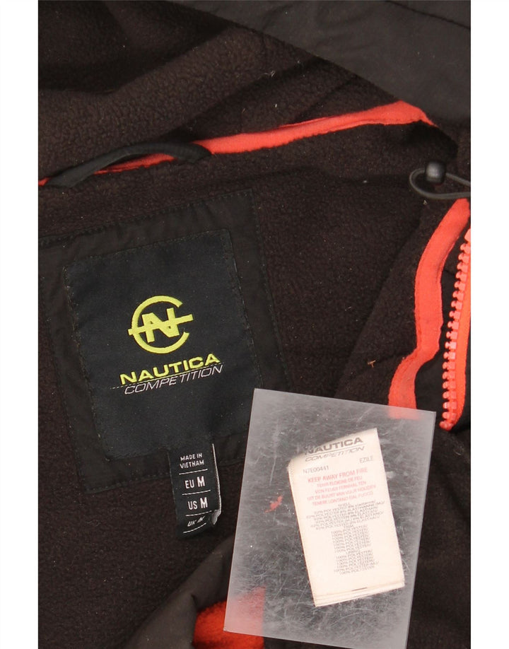 NAUTICA Muška majica s kapuljačom s patentnim zatvaračem Srednji crni poliester