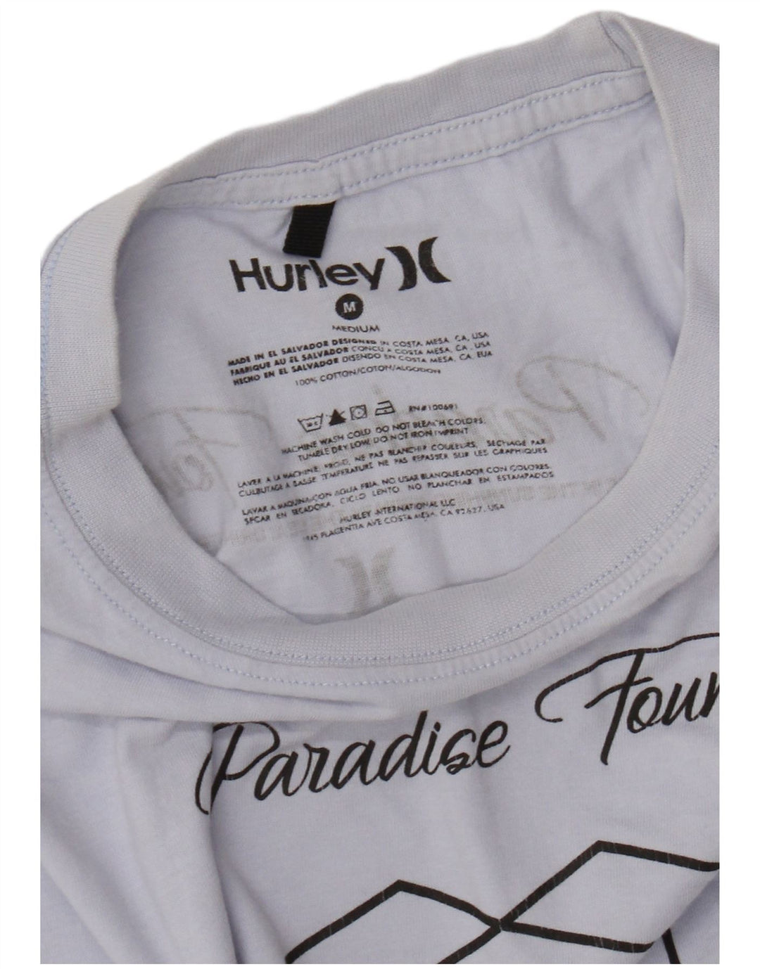 HURLEY Muška majica kratkih rukava s grafičkim motivima Srednje plavi pamuk