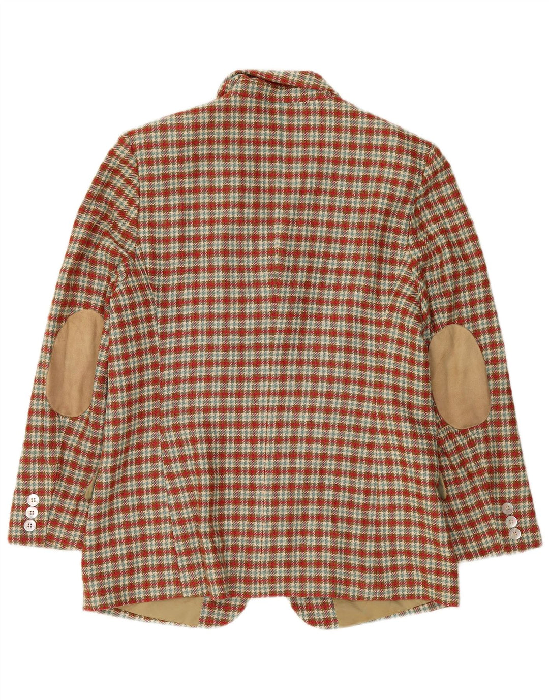 Country ženski sako s 3 gumba UK 14 Veliki crveni karirani