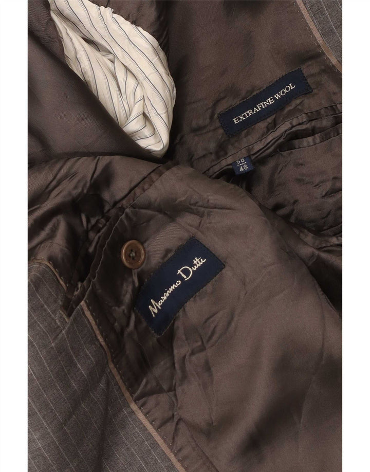 Massimo Dutti muška jakna sa 2 gumba EU 58 2XL siva vunena prugasta jakna