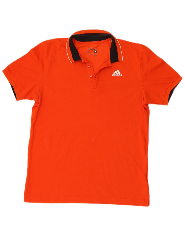 ADIDAS Mens Climalite Polo Shirt Medium Red Cotton