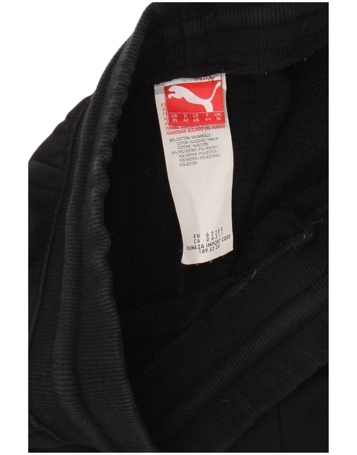 PUMA ženske hlače za trenirku UK 16 velike crne pamučne hlače