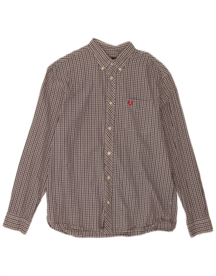 Fred Perry muška košulja, pamuk, veliki raznobojni karo