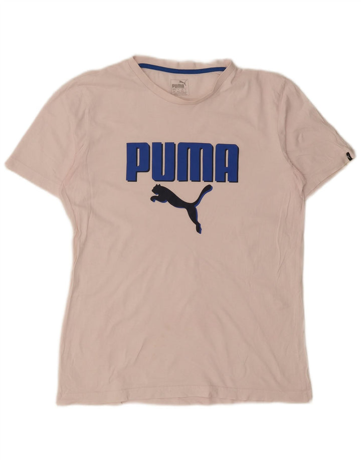 Puma muška majica s grafičkim motivima srednje bijele boje