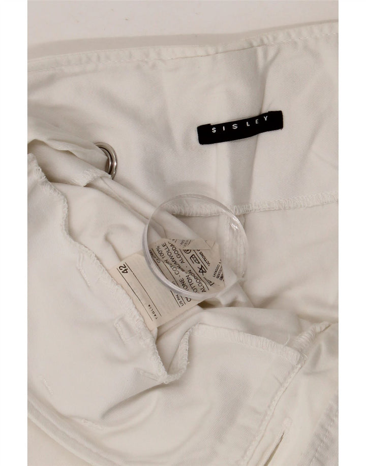 Sisley ženske kargo bermude IT 42 srednje W32 bijeli pamuk