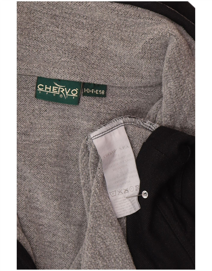 Chervo muška majica s izrezom s patentnim zatvaračem IT 58 3XL crni poliamid