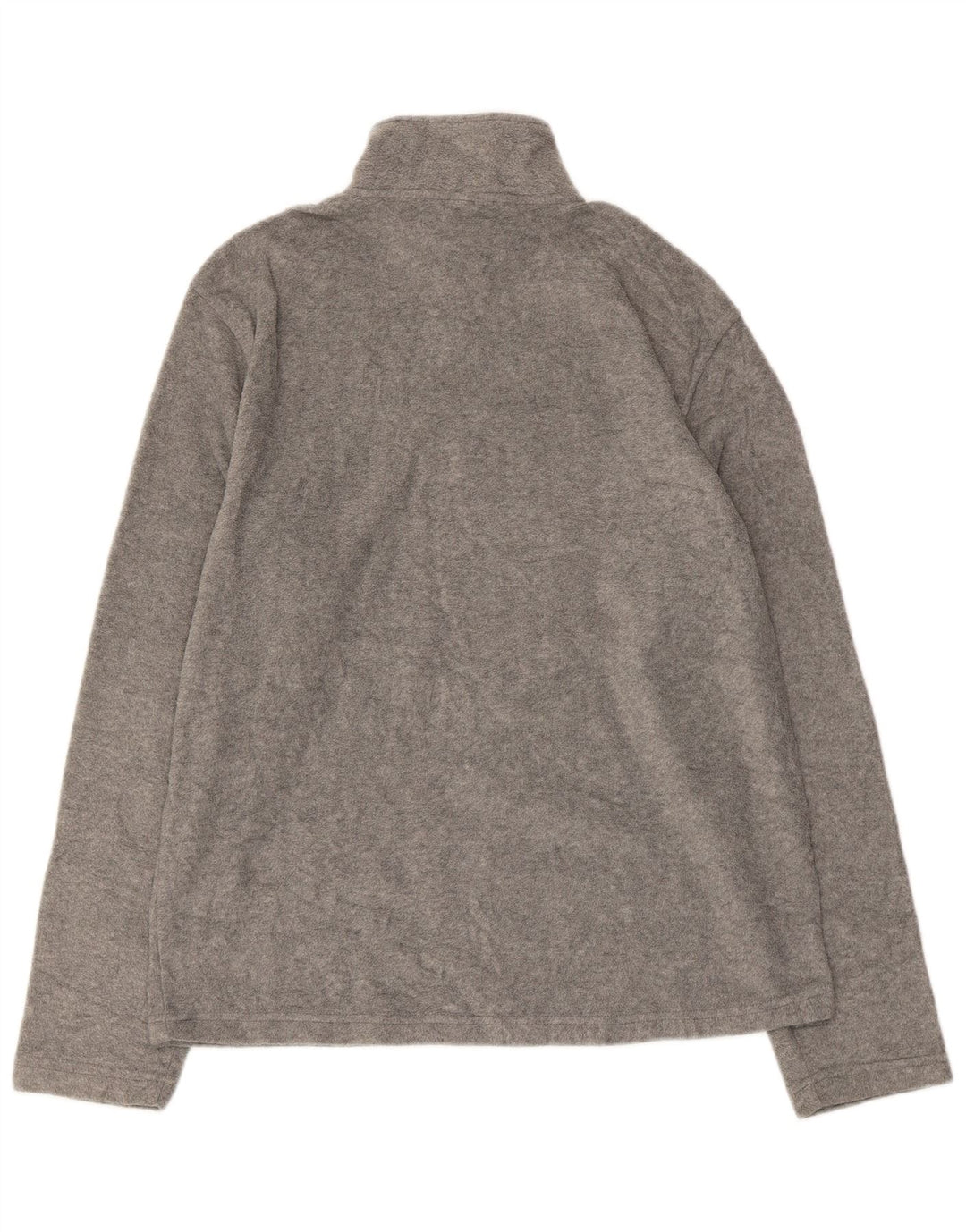 Početni muški džemper od flisa s patentnim zatvaračem i izrezom UK 38/40 srednje sivi poliester