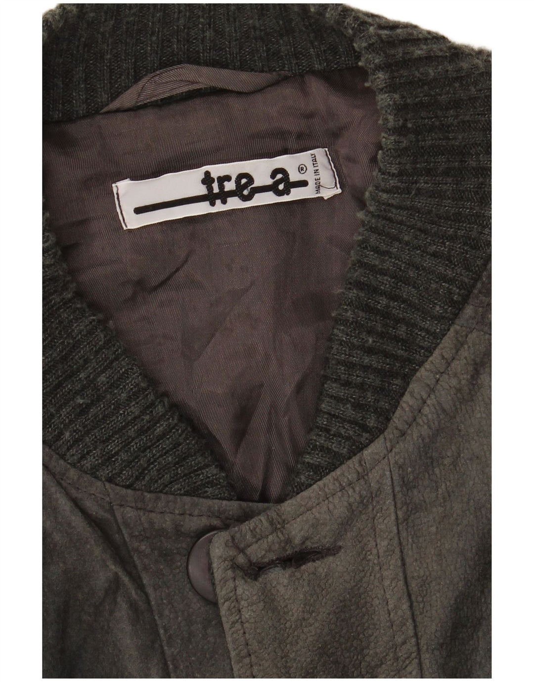 Vintage muška bomber jakna velike sive geometrije