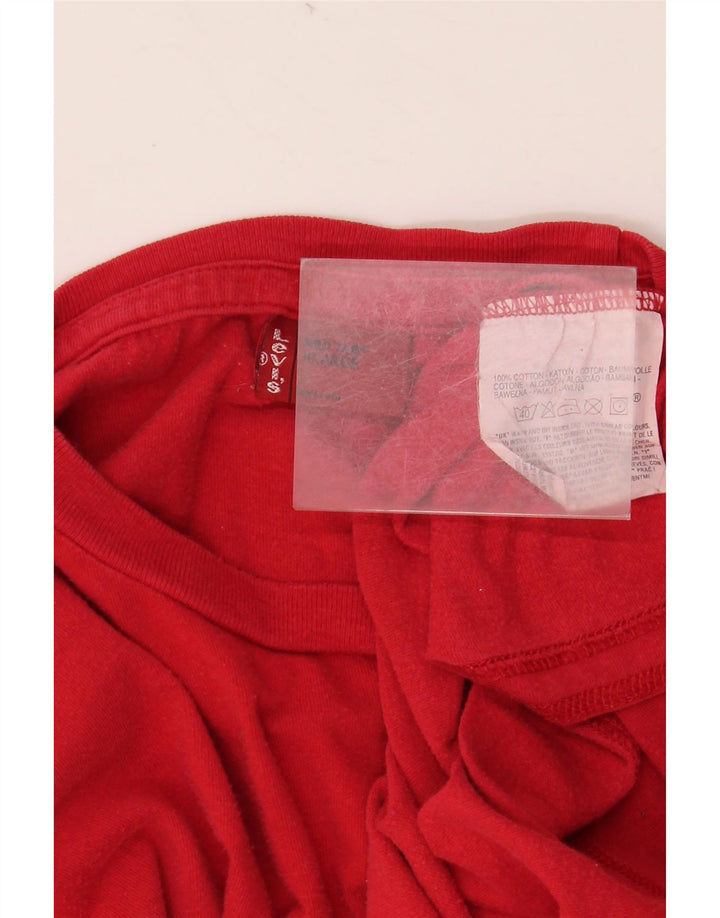 LEVI'S ženska majica dugih rukava s grafikama UK 18 XL, crveni pamuk