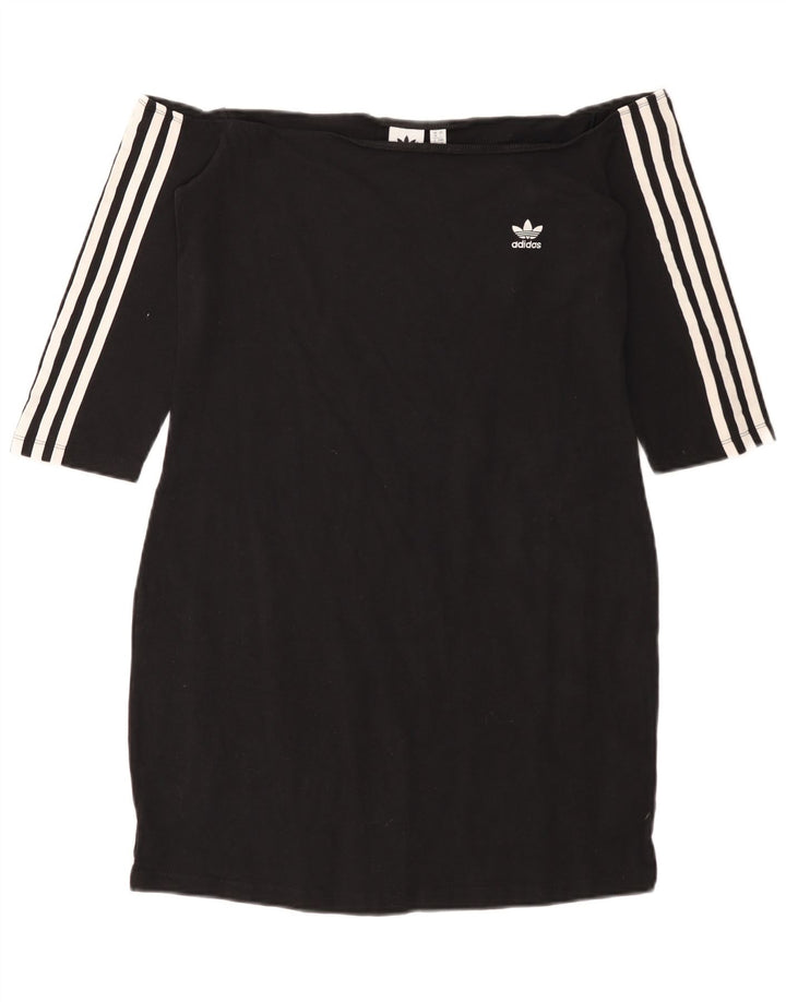 ADIDAS ženska haljina s otvorenim ramenima UK 18 XL crni pamuk