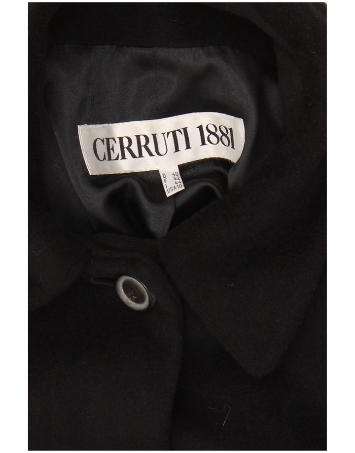 CERRUTI 1881 Ženski preveliki kaput IT 44 srednje crna angora