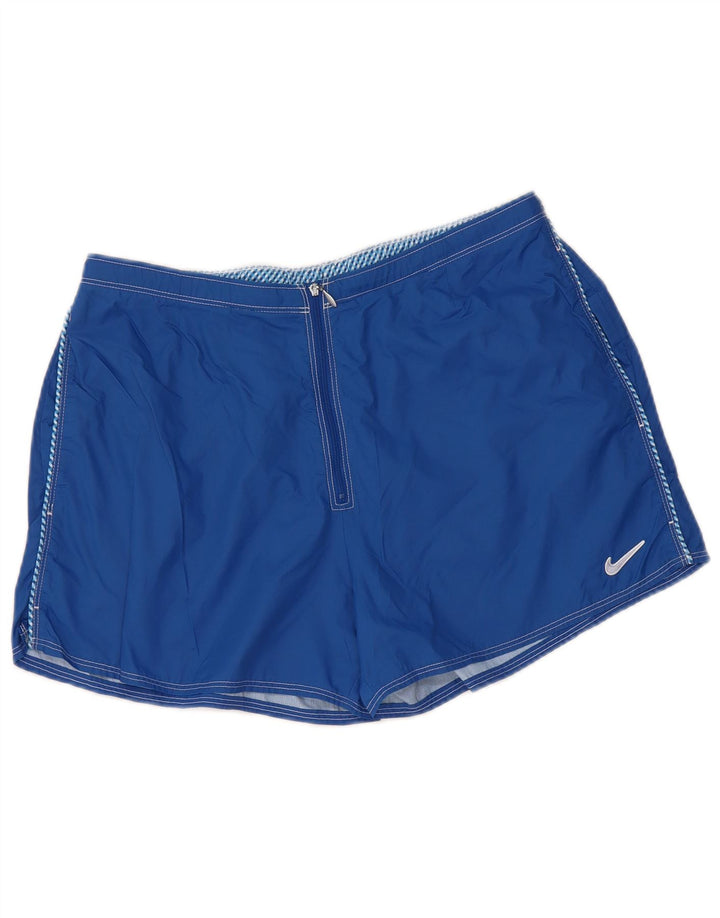 Nike ženske sportske kratke hlače US 8/10 srednje plave najlonske boje