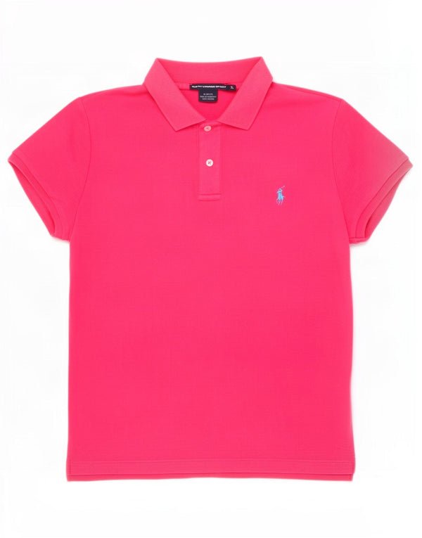 Ralph Lauren muška uska polo majica XL, ružičasti pamuk