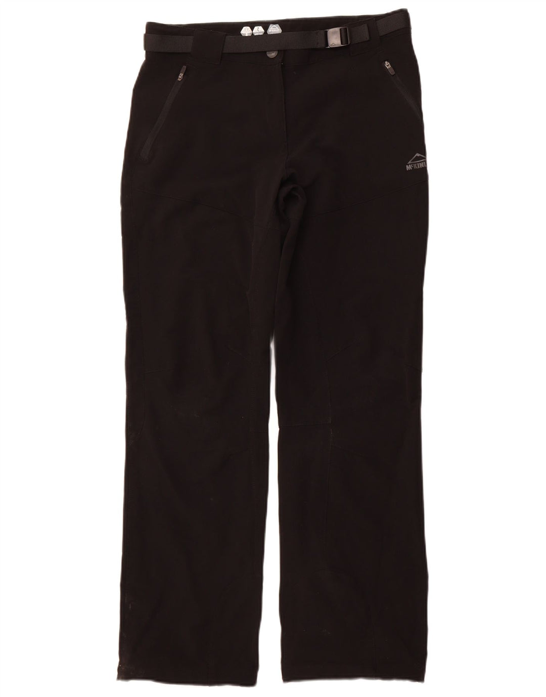 MCKINLEY Ženske ravne ležerne hlače UK 14 Large W32 L31 Crne