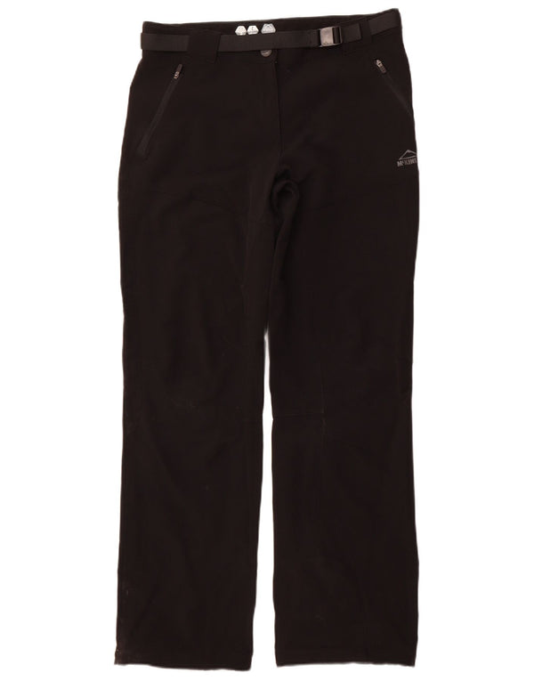 MCKINLEY Ženske ravne ležerne hlače UK 14 Large W32 L31 Crne