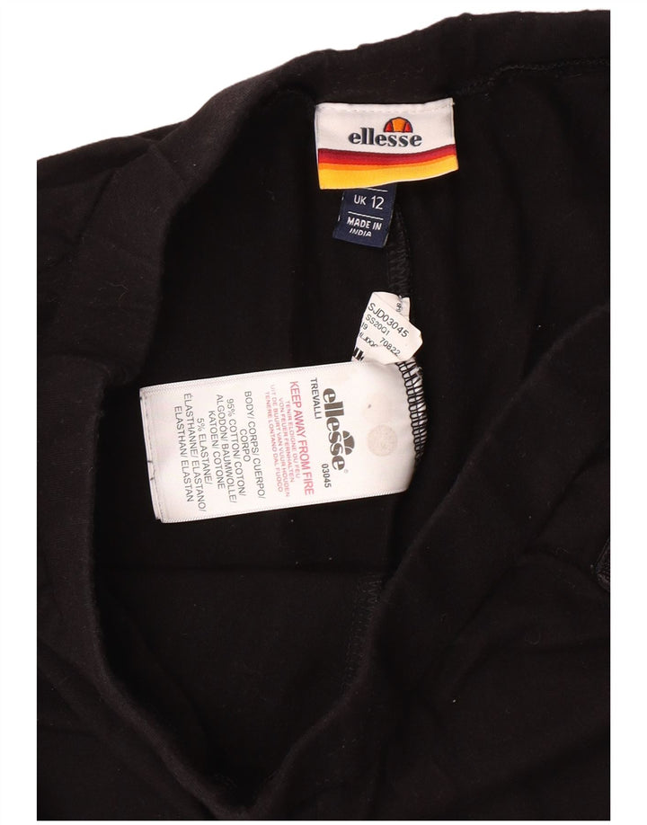 ELLESSE Ženske grafičke tajice UK 12 Srednje crni pamuk