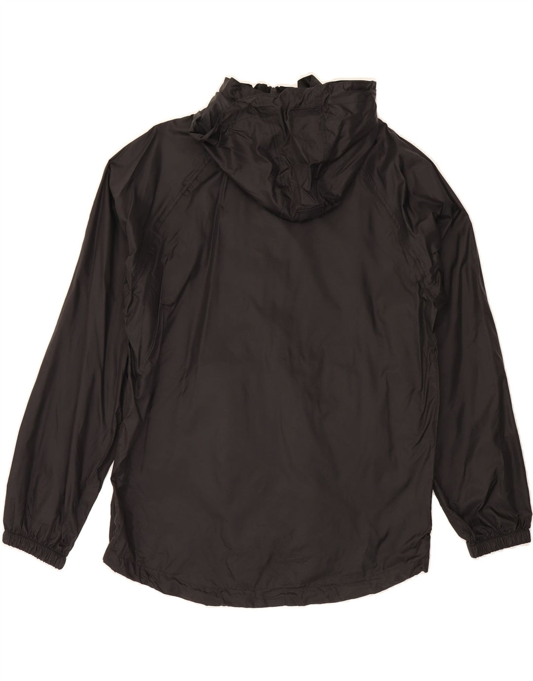 MOUNTAIN WAREHOUSE Mens Hooded Rain Jacket UK 36 Small Black Polyamide Vintage Mountain Warehouse and Second-Hand Mountain Warehouse from Messina Hembry 