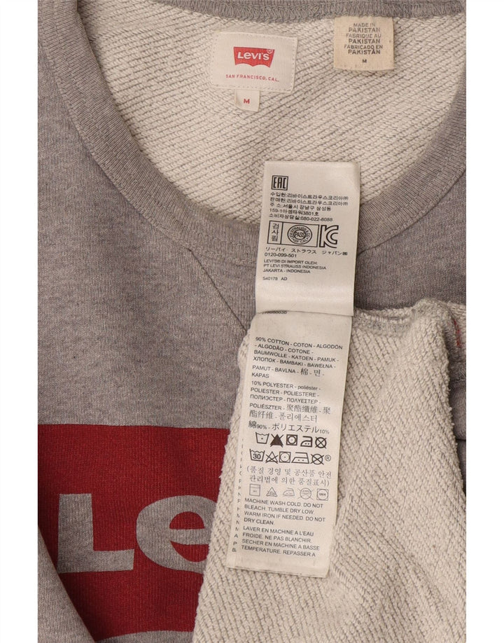 Levi's muška majica s grafičkim motivima srednje sivi pamuk