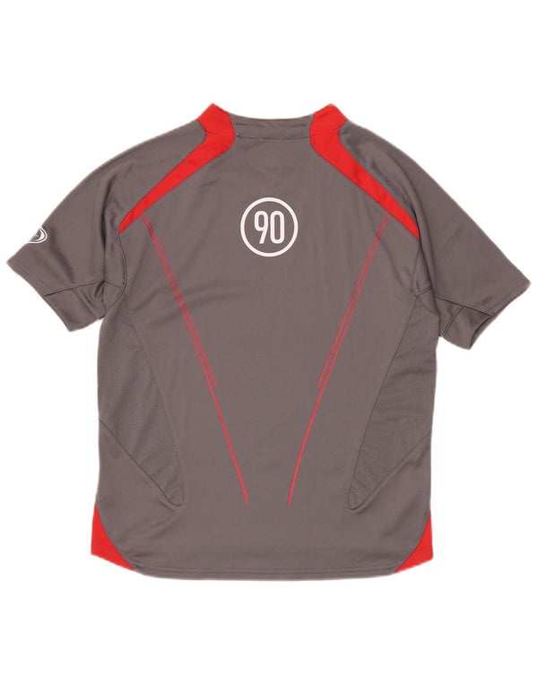 NIKE Boys Dri Fit Graphic T-Shirt Top 12-13 Years Large Grey Colourblock