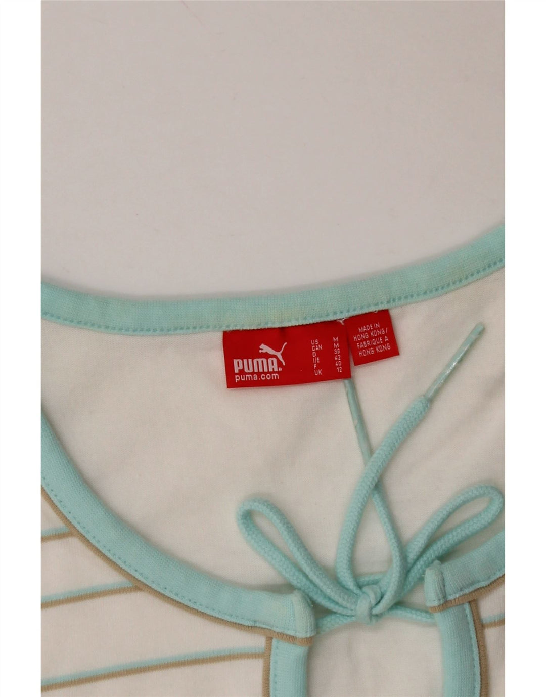 PUMA Ženski grafički prsluk UK 12 srednje bijele pruge