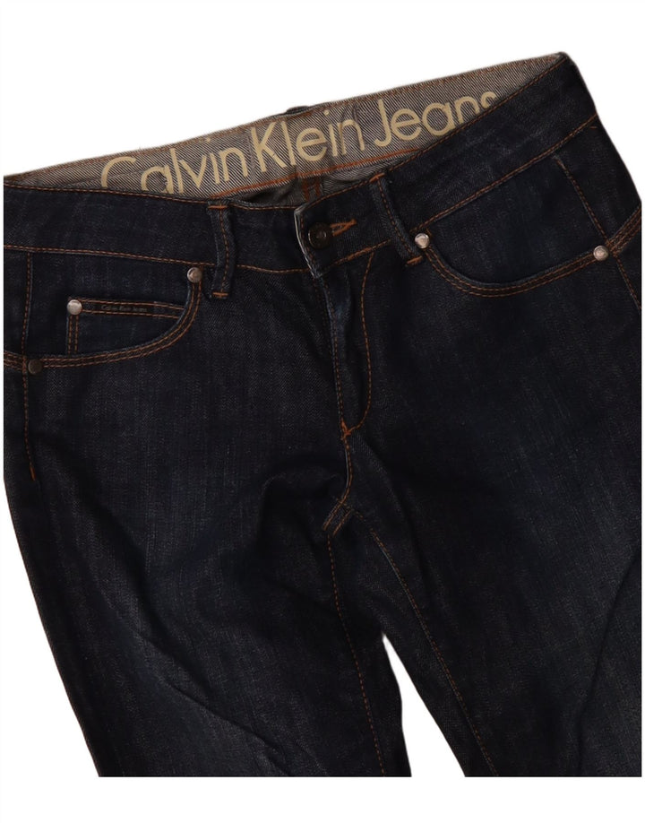 Ženske uske traperice Calvin Klein W30 L33 tamnoplave
