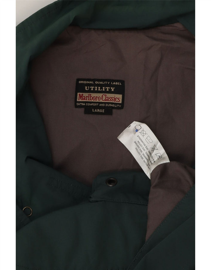 Marlboro Classics Mens Utility Gilet UK 40 Large Green Poliester