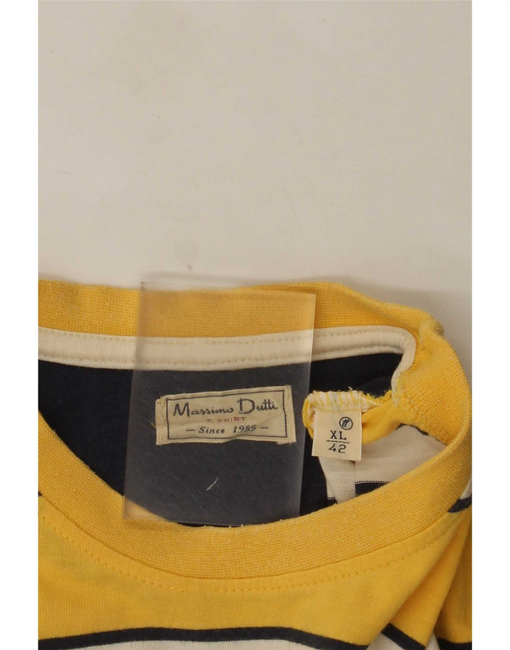 Massimo Dutti muška majica XL na žute pruge