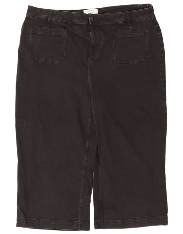 Fat Face ženske kratke traperice visokog struka Keswick UK 22 3XL W44 L22 crne
