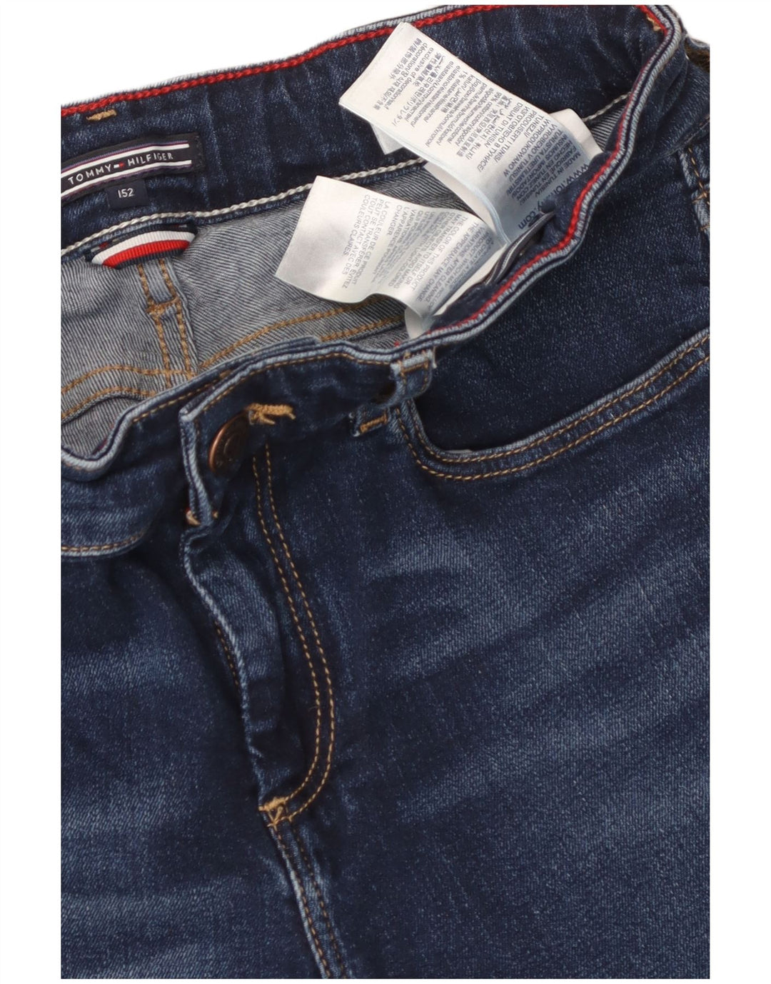 TOMMY HILFIGER uske traperice za dječake 11-12 godina W28 L27 plavi pamuk