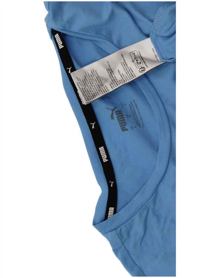 PUMA Ženska majica kratkih rukava UK 16 Large Blue Cotton
