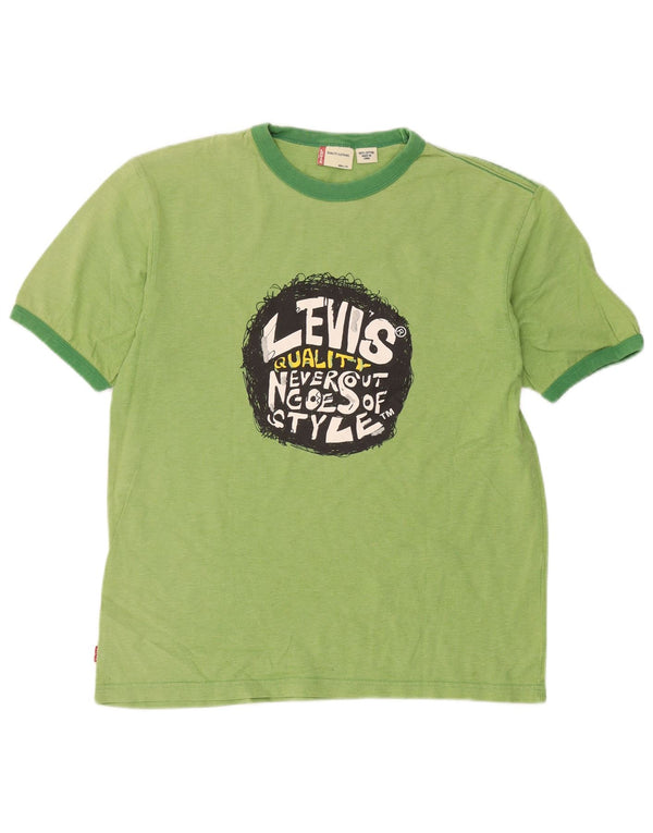 Levi's ženska majica kratkih rukava s grafičkim motivima, UK 16, veliki zeleni pamuk