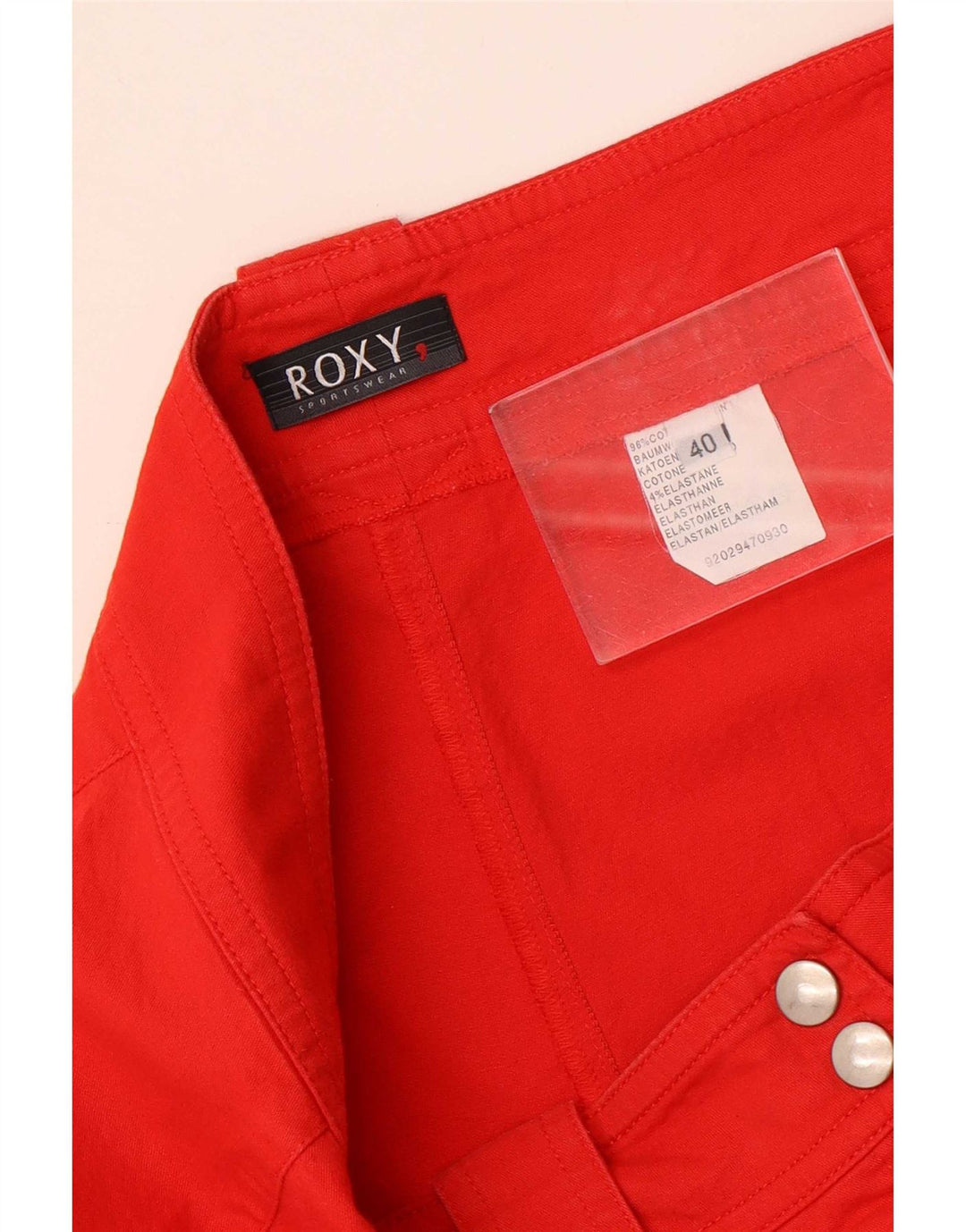 Ženske kratke kratke kratke hlače Roxy EU 40 srednje W30 L23 crveni pamuk