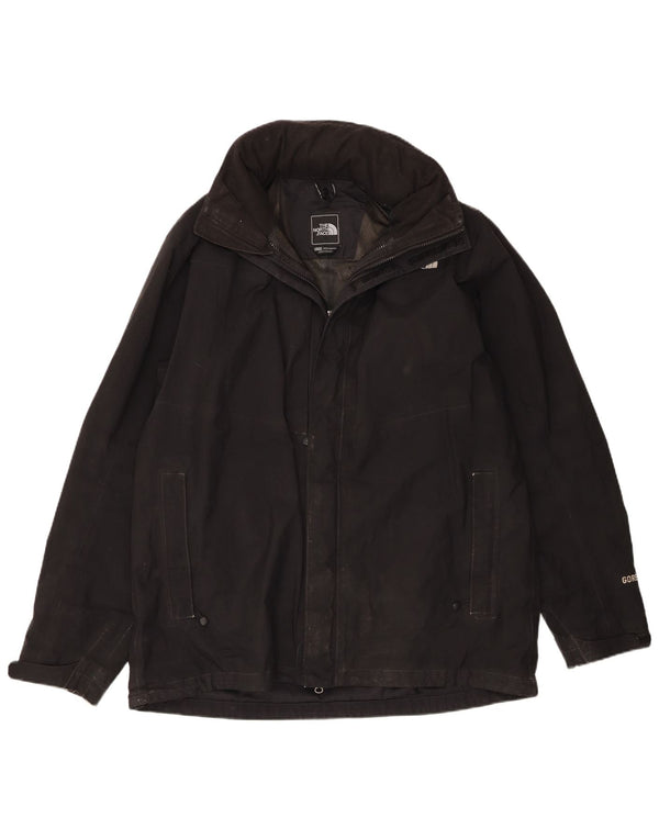 The North Face muška kišna jakna s kapuljačom UK 42 XL crni poliester