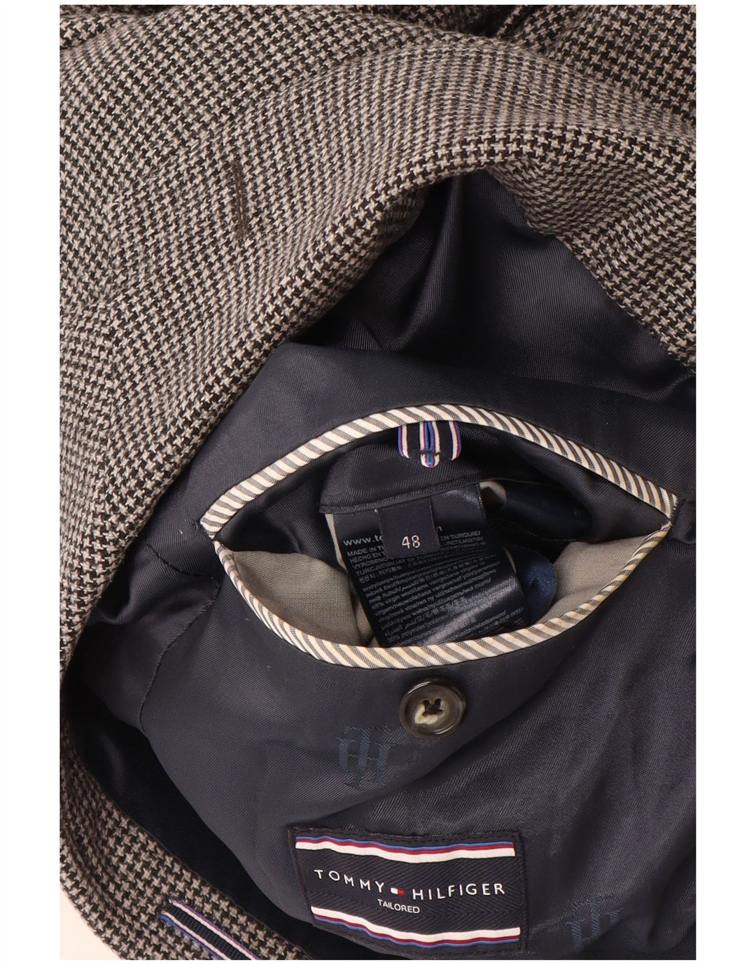 TOMMY HILFIGER Muška jakna sakoa IT 48 Srednje siva Houndstooth