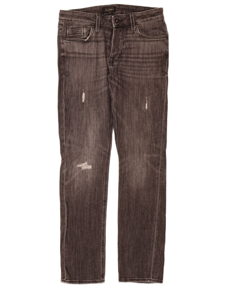 Muške uske traperice Jack & Jones W31 L34 Sivi pamuk