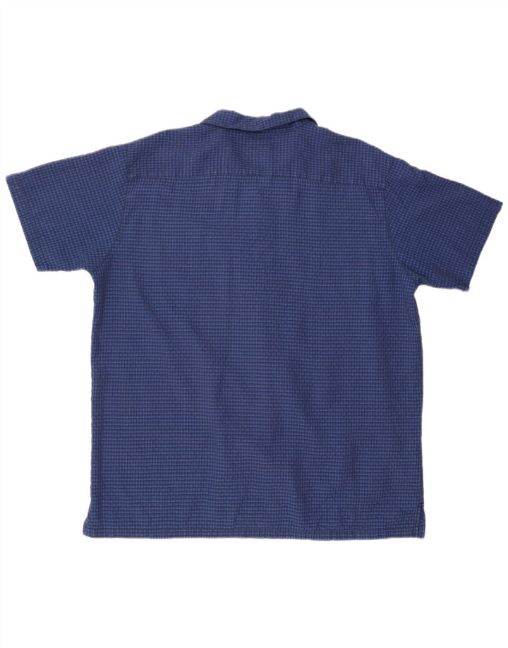 MOSSIMO muška košulja kratkih rukava XL Blue Gingham Rayon