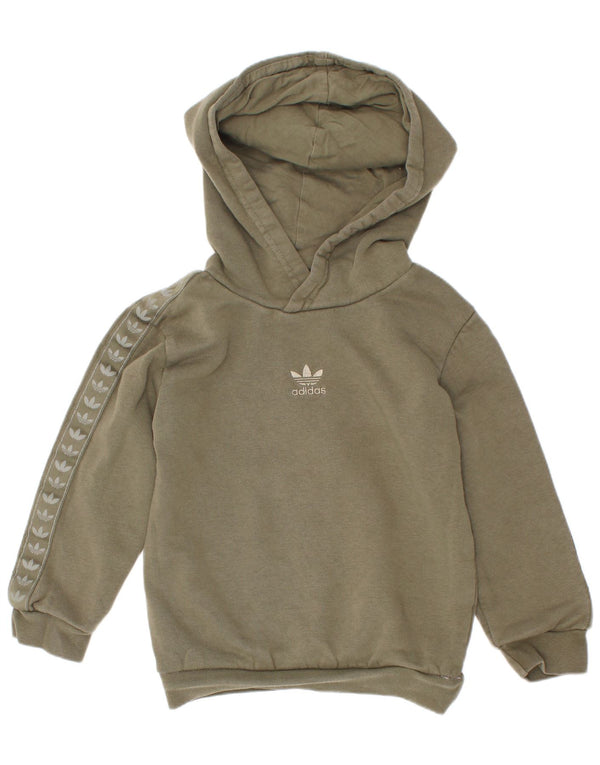 Adidas majica s kapuljačom za dječake, 3-4 godine, kaki pamuk