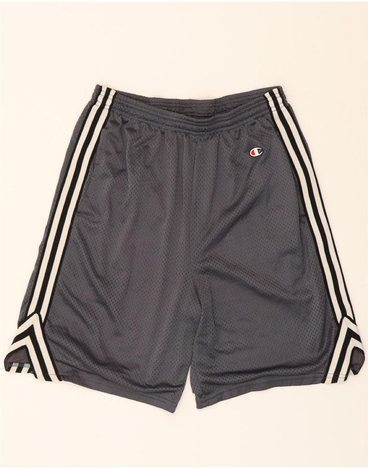 CHAMPION Mens Sport Shorts Medium  Grey Polyester Vintage Champion and Second-Hand Champion from Messina Hembry 