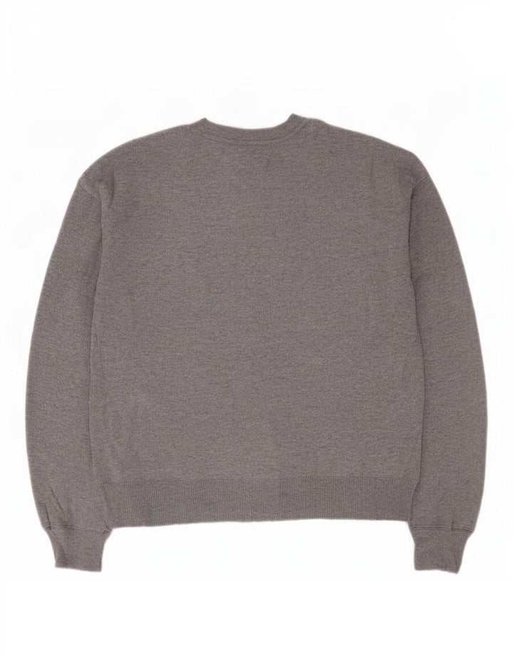 Oasis ženski džemper s velikim izrezom s okruglim izrezom UK 10 Small Gray