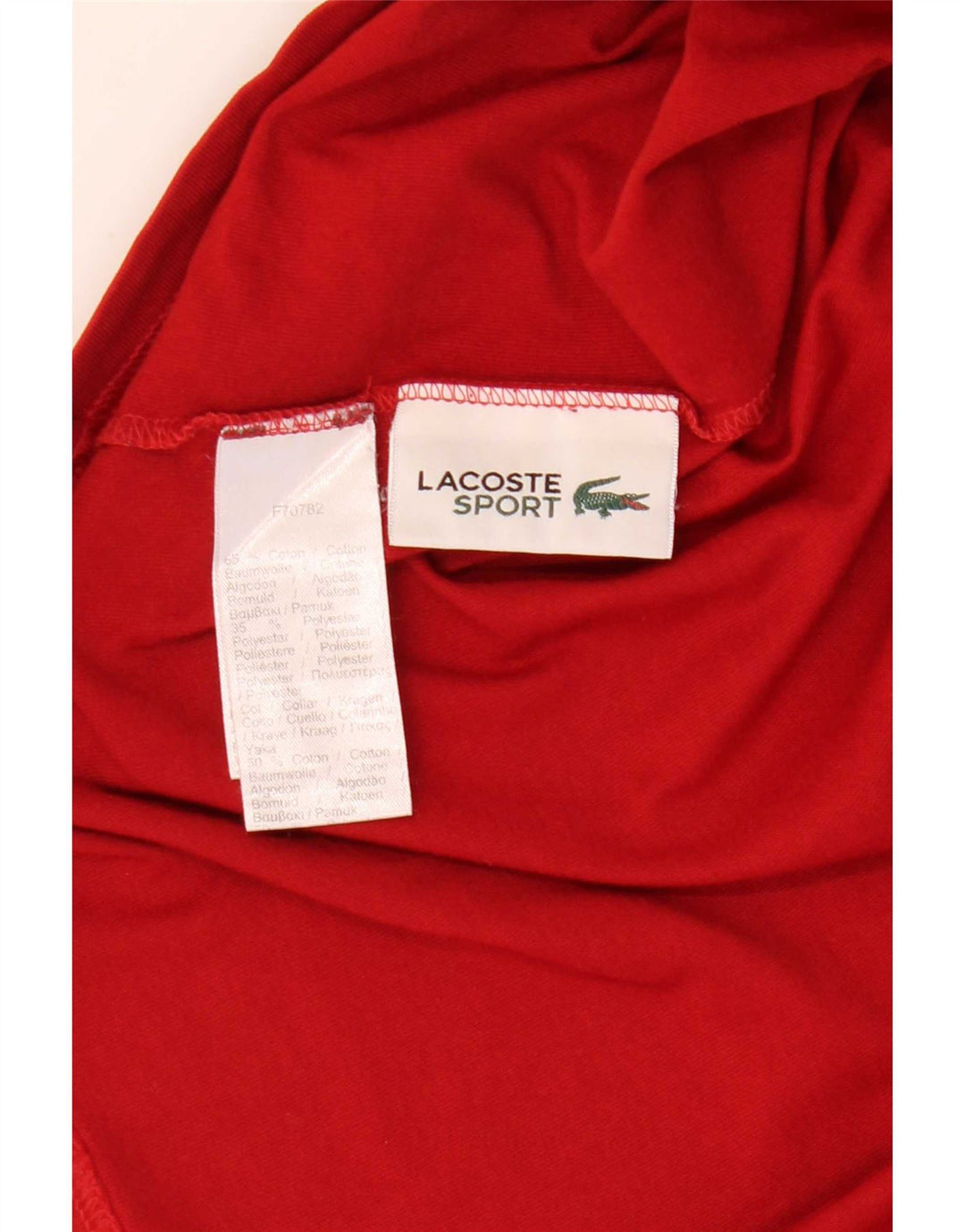 Lacoste muška majica kratkih rukava s grafičkim motivima, veličina 3, mali crveni pamuk