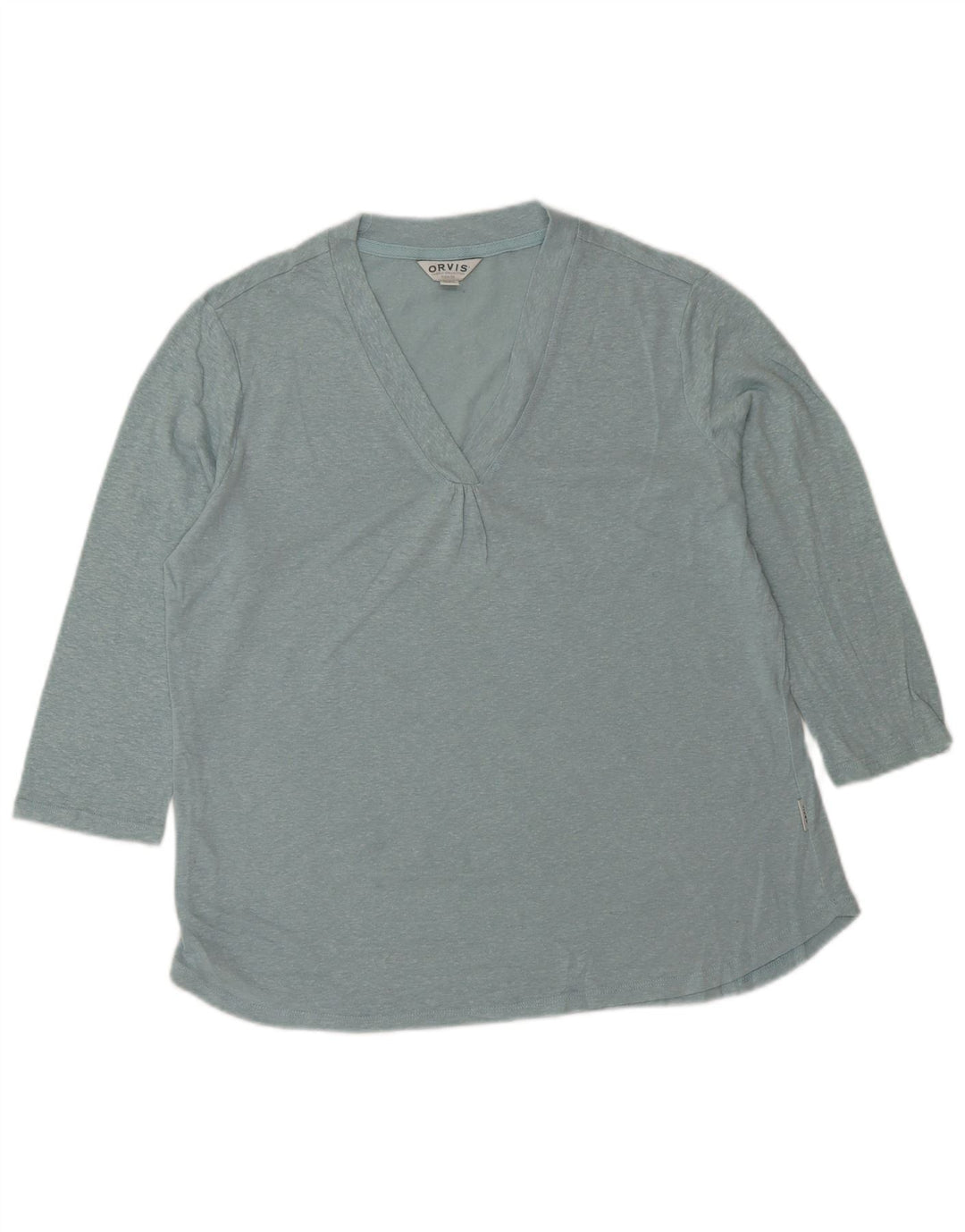 ORVIS ženski gornji dio s 3/4 rukava UK 10 Small Blue