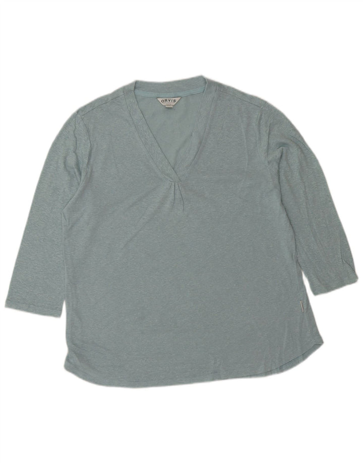ORVIS ženski gornji dio s 3/4 rukava UK 10 Small Blue