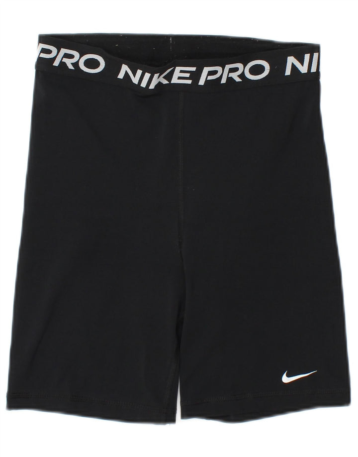 NIKE Ženske Dri Fit Graphic Sport Shorts UK 8 Male crne
