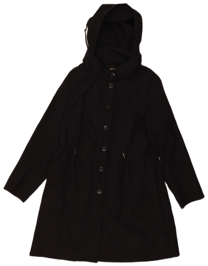 Marks & Spencer ženska parka jakna s kapuljačom UK 18 XL crni poliester