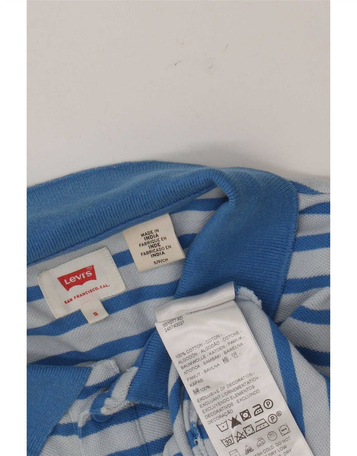 Levi's muška polo majica na male plave pruge, pamuk