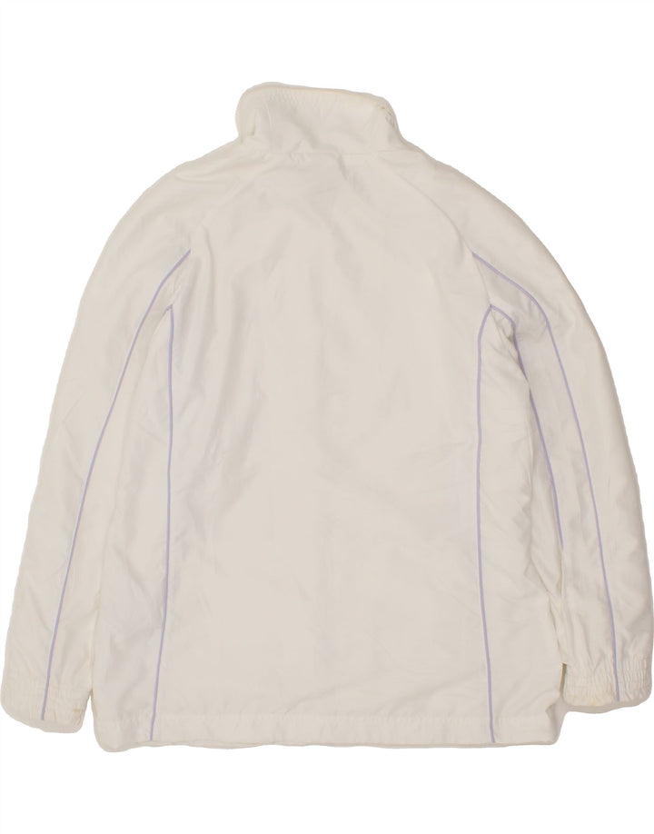 DIADORA Womens Tracksuit Top Jacket UK 16 Large White Polyester Vintage Diadora and Second-Hand Diadora from Messina Hembry 