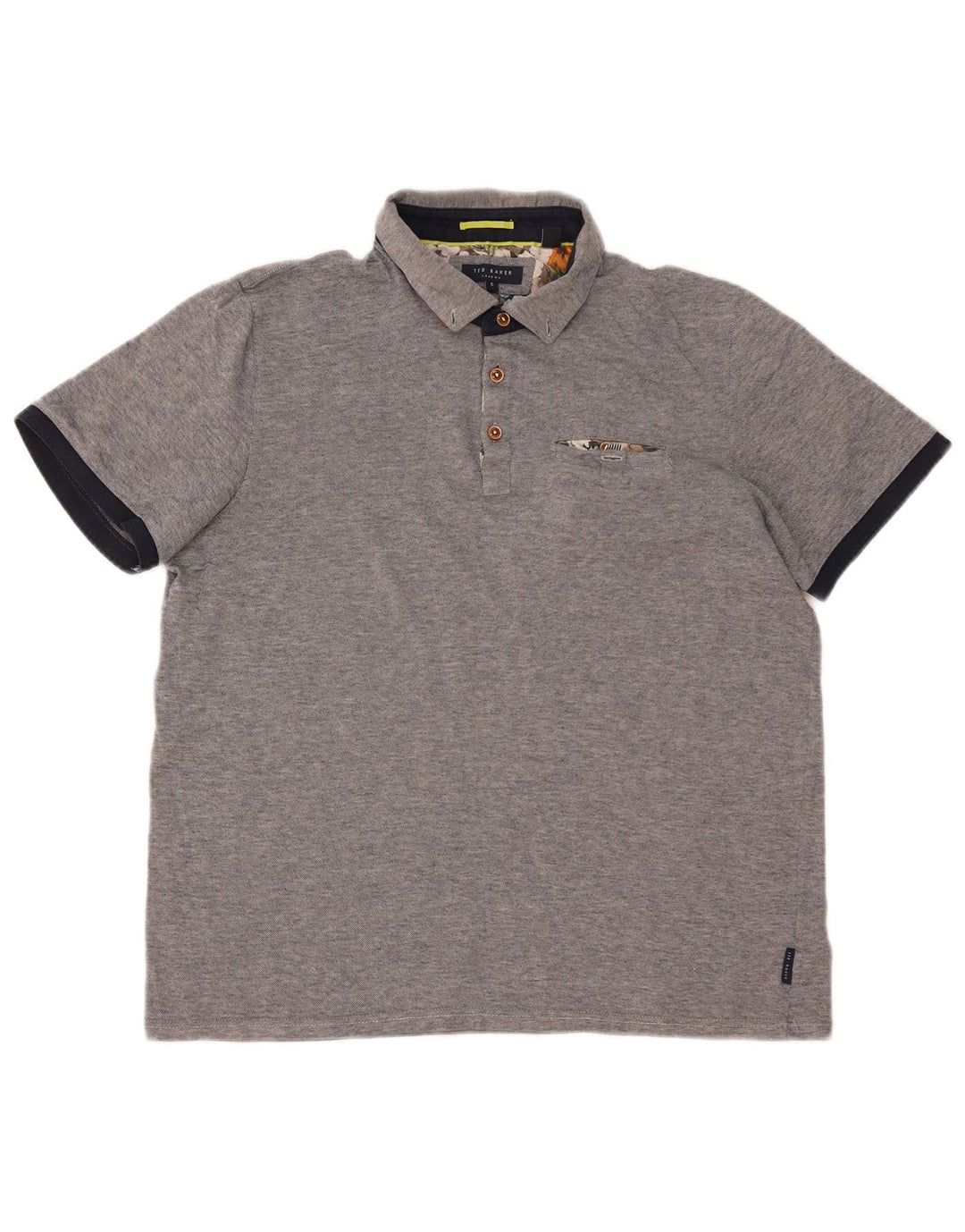 TED BAKER Muška polo majica veličina 5 XL sivi pamuk